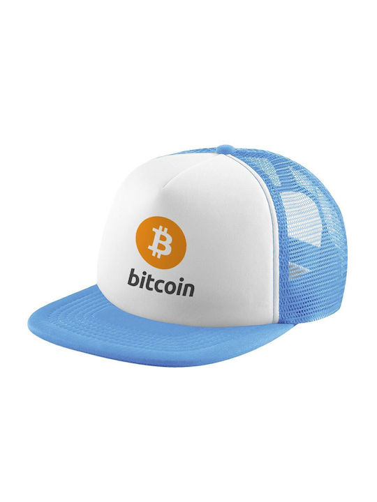 Koupakoupa Kinderhut Stoff Bitcoin Hellblau