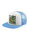 Koupakoupa Kids' Hat Fabric Pop Art Colorful Seamless Light Blue