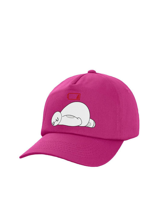Koupakoupa Παιδικό Καπέλο Υφασμάτινο Baymax Battery Low Μωβ