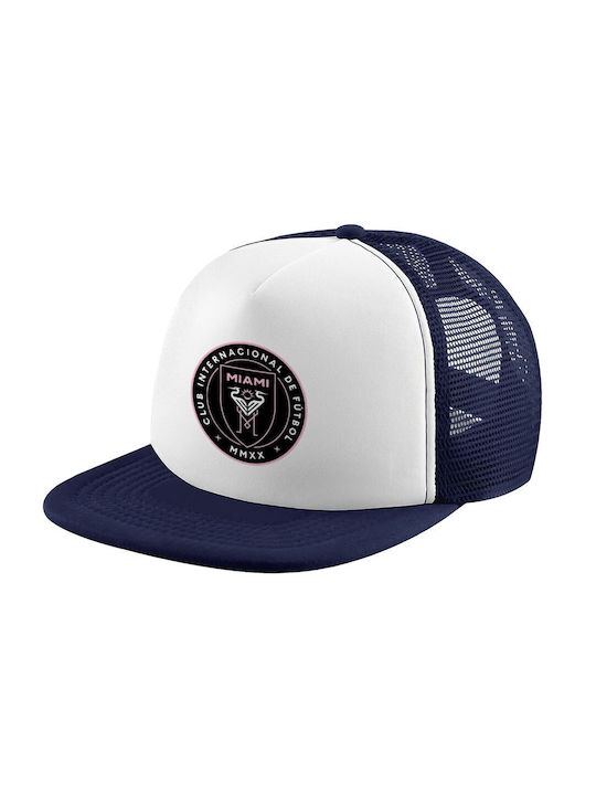 Koupakoupa Kids' Hat Fabric Ίντερ Μαϊάμι (inter Miami Cf) White