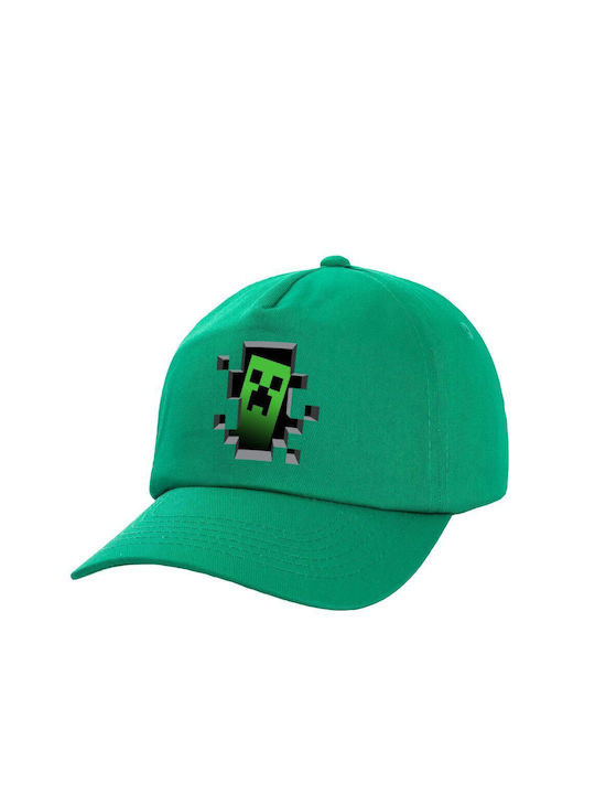 Koupakoupa Παιδικό Καπέλο Υφασμάτινο Minecraft Creeper Πράσινο