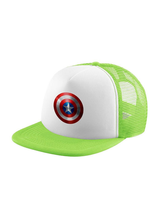 Koupakoupa Παιδικό Καπέλο Υφασμάτινο Captain America Πράσινο
