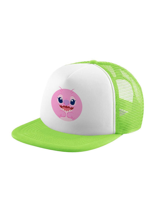 Koupakoupa Παιδικό Καπέλο Υφασμάτινο Lilo & Stitch Angel Pink Πράσινο