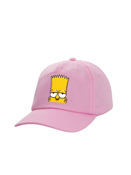 Koupakoupa Παιδικό Καπέλο Υφασμάτινο The Simpsons Bart Ροζ