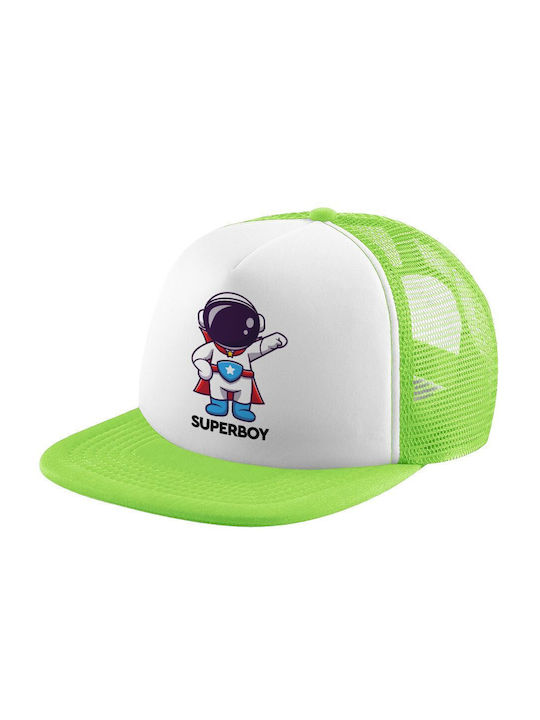 Koupakoupa Παιδικό Καπέλο Jockey Υφασμάτινο Little Astronaut Πράσινο