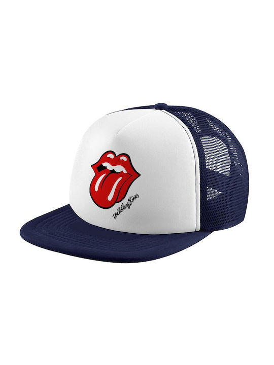 Koupakoupa Kids' Hat Jockey Fabric The Rolling Stones White