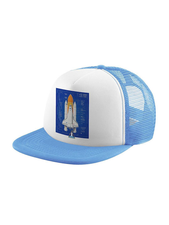 Koupakoupa Παιδικό Καπέλο Jockey Υφασμάτινο Nasa Space Shuttle Γαλάζιο