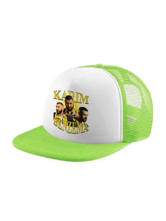 Koupakoupa Kids' Hat Jockey Fabric Karim Benzema Green