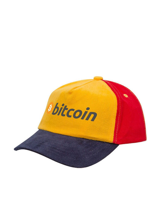 Koupakoupa Kids' Hat Fabric Bitcoin Crypto Yellow