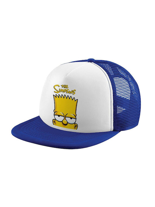 Koupakoupa Kids' Hat Jockey Fabric The Simpsons Bart White