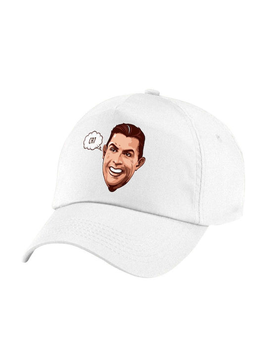 Koupakoupa Παιδικό Καπέλο Υφασμάτινο Cristiano Ronaldo Λευκό