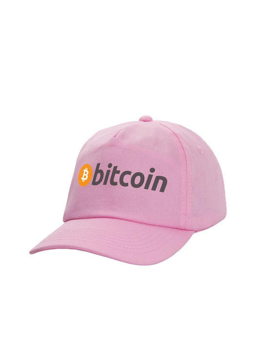 Koupakoupa Παιδικό Καπέλο Υφασμάτινο Bitcoin Crypto Ροζ