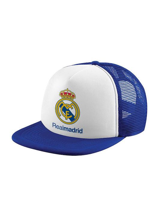Koupakoupa Kids' Hat Jockey Fabric Real Madrid Cf White