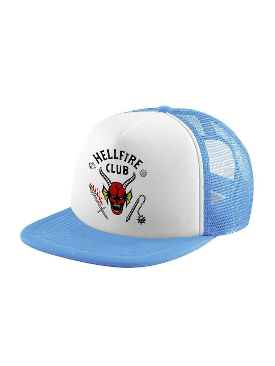Koupakoupa Παιδικό Καπέλο Jockey Υφασμάτινο Hellfire Club Γαλάζιο