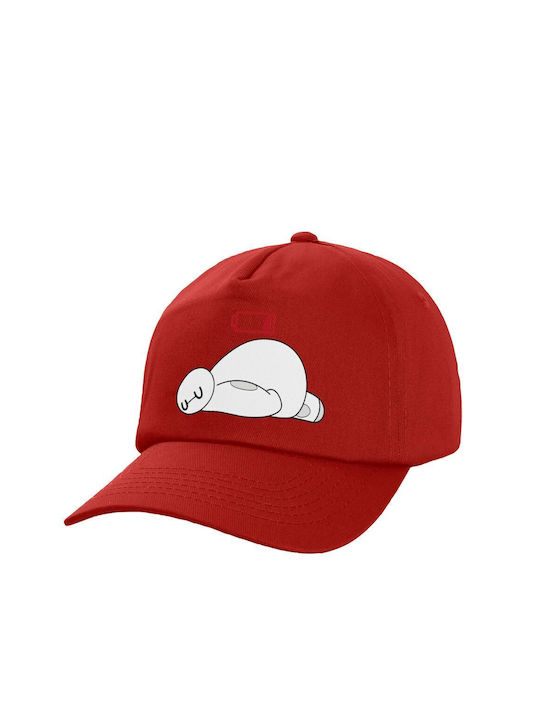 Koupakoupa Παιδικό Καπέλο Υφασμάτινο Baymax Battery Low Κόκκινο