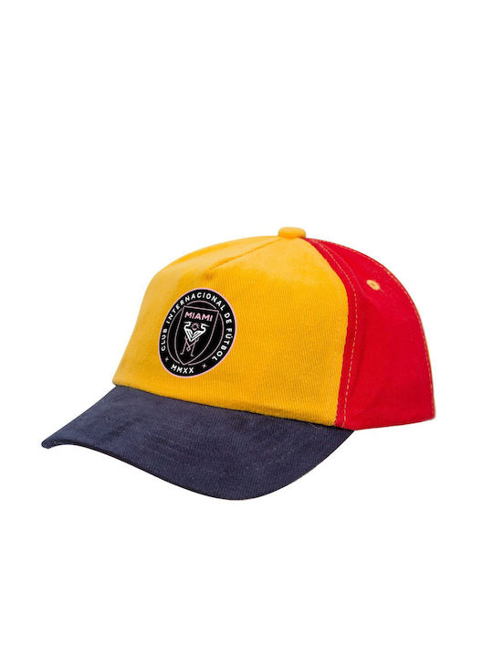 Koupakoupa Kids' Hat Fabric Ίντερ Μαϊάμι (inter Miami Cf) Yellow