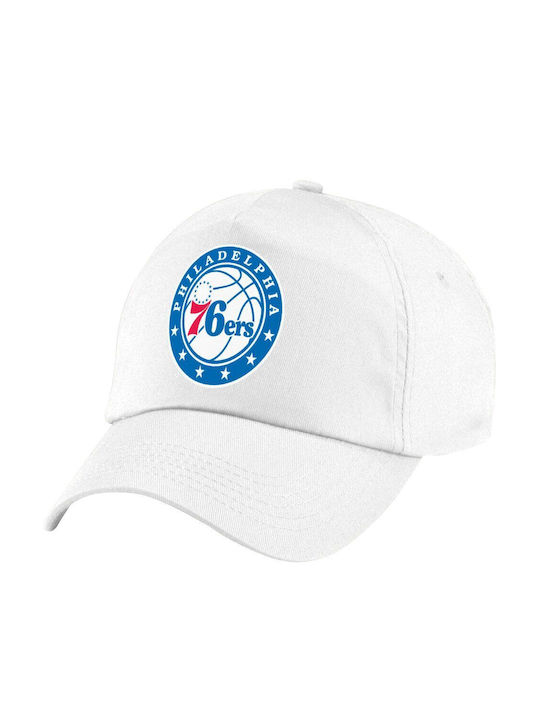Koupakoupa Παιδικό Καπέλο Υφασμάτινο Philadelphia 76ers Λευκό