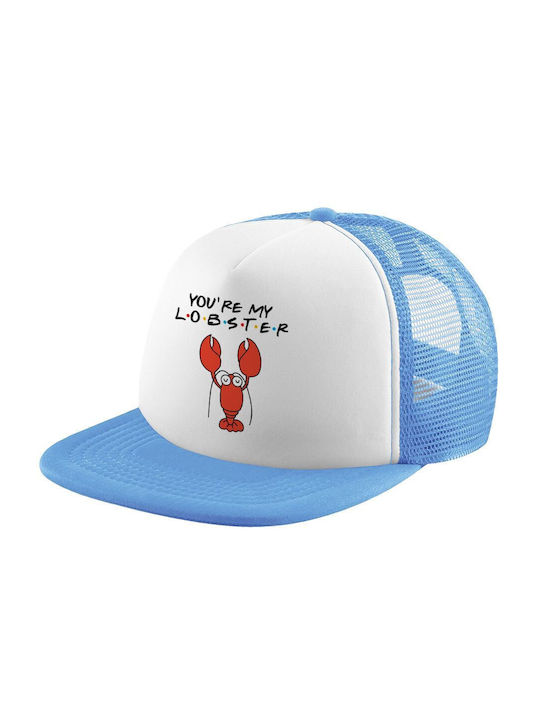 Koupakoupa Παιδικό Καπέλο Jockey Υφασμάτινο Friends You're My Lobster Γαλάζιο