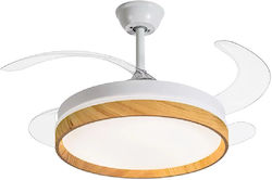 Sun Light Teren 50cm με Φως Διάφανος / Λευκός