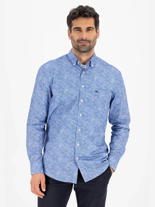 Fynch Hatton Men's Shirt Long Sleeve Crystal Blue