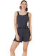 Siyah Inci Summer Women's Pyjama Set Anthracite