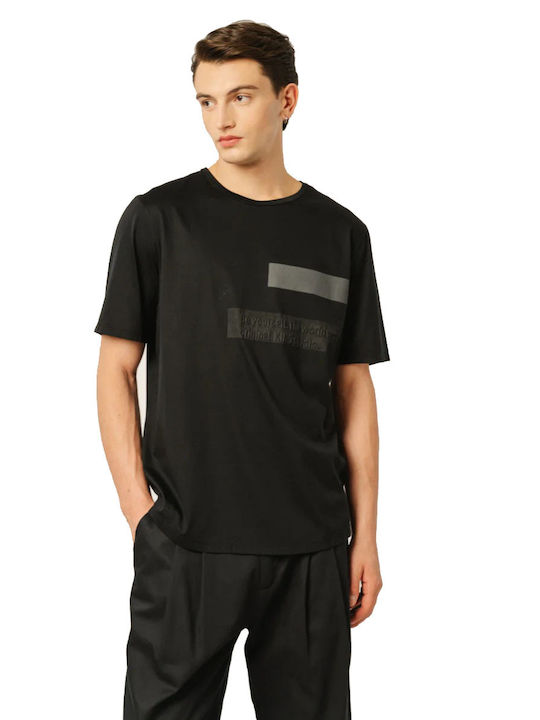 Edward Jeans Men's Short Sleeve T-shirt Black