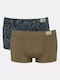 Sloggi Herren Boxershorts Mehrfarbig 2Packung