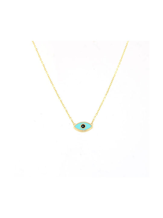 Dimitrios Exclusive Necklace Eye from Gold 14K