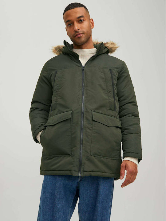 Jack & Jones Herren Jacke Lässig Oil Green