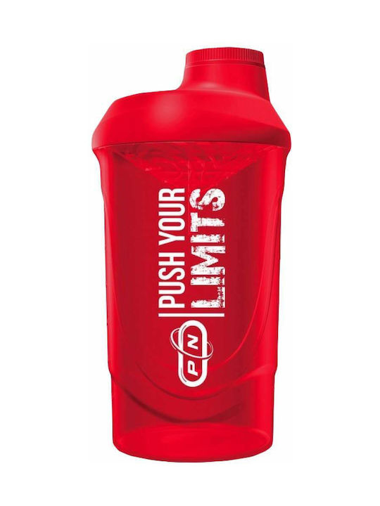 Pure Nutrition Plastic Protein Shaker 600ml Red