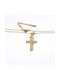 Cross from Gold Plated Steel with Chain