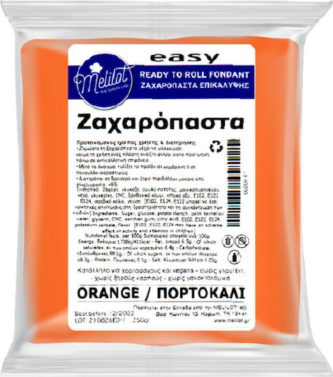 Melilot Ζαχαρόπαστα 1000gr Πορτοκαλί