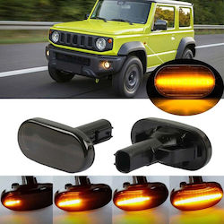 Side Wing Flashers Suzuki Jimny Jb64w 2018+ Suzuki Jimny Jb23w 2005-2012 Led Dynamic Smoked 2 Pieces