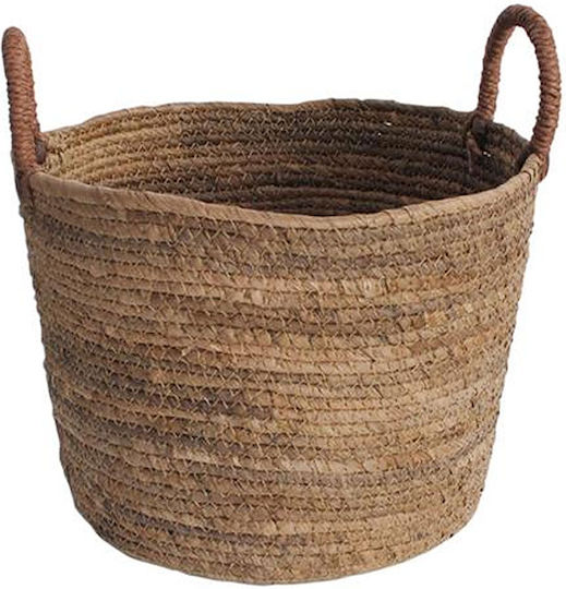 Mod8 Καλάθι Αποθήκευσης Ψάθινο Μπεζ 30x30x24cm