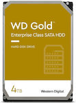 Western Digital Gold 4TB HDD Hard Drive 3.5" SATA III 7200rpm with 256MB Cache for NAS / Server