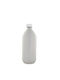 Bottle Water Glass with Screw Cap White 1000ml
