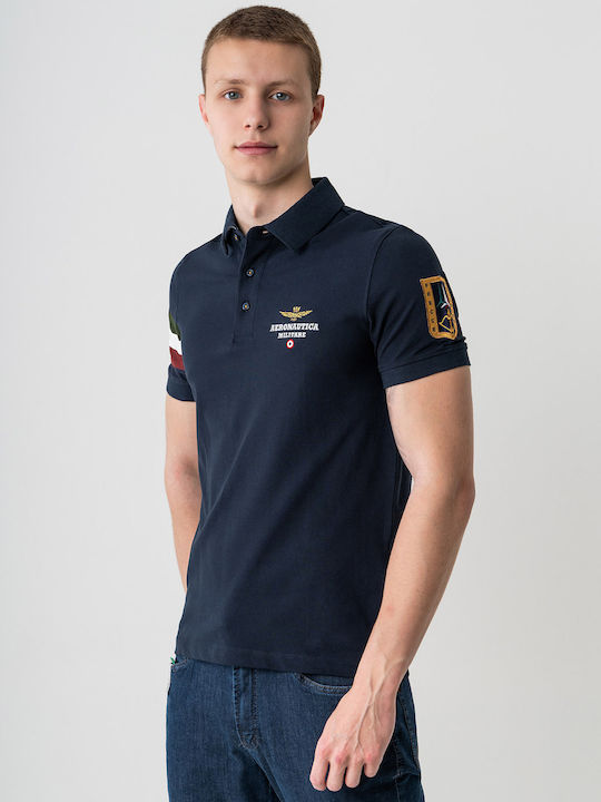 Aeronautica Militare Men's Blouse Polo Navy