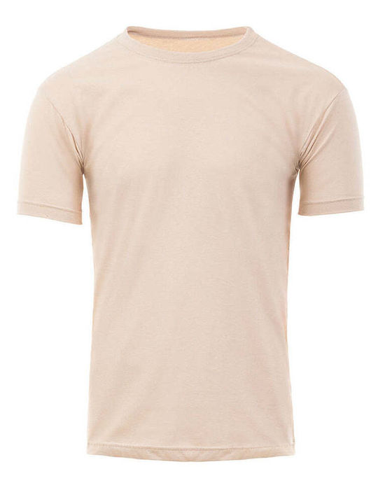 Close Herren T-Shirt Kurzarm Beige