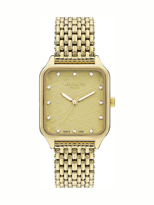 Lee Cooper Crystals Women's Watch with Gold Met...