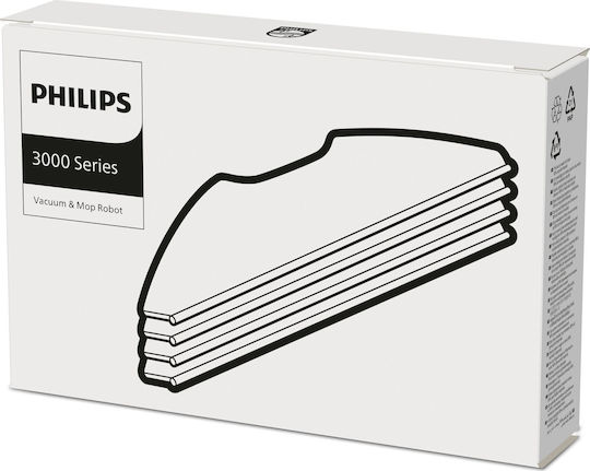 Wischmopp-Tücher 3 Stück Für Roboter-Staubsauger Philips