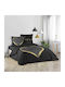 Douceur d'Intérieur Bettbezug Baumwolle Doppelbett 200x200 Crazy Love Schwarz