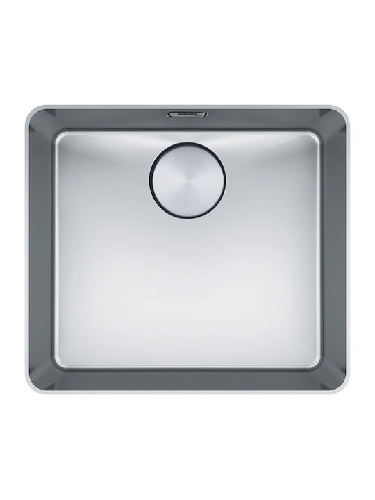 Franke Mythos Myx 210-45 Ένθετος Νεροχύτης Inox Μ46.2xΠ40cm Ασημί