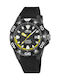 Lotus Watches Ανδρικό Ρολόι 45mm Μπαταρίας με Μαύρο Μεταλλικό Μπρασελέ