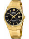 Lotus Watches Herrenuhr Batterie mit Schwarzem Edelstahlarmband