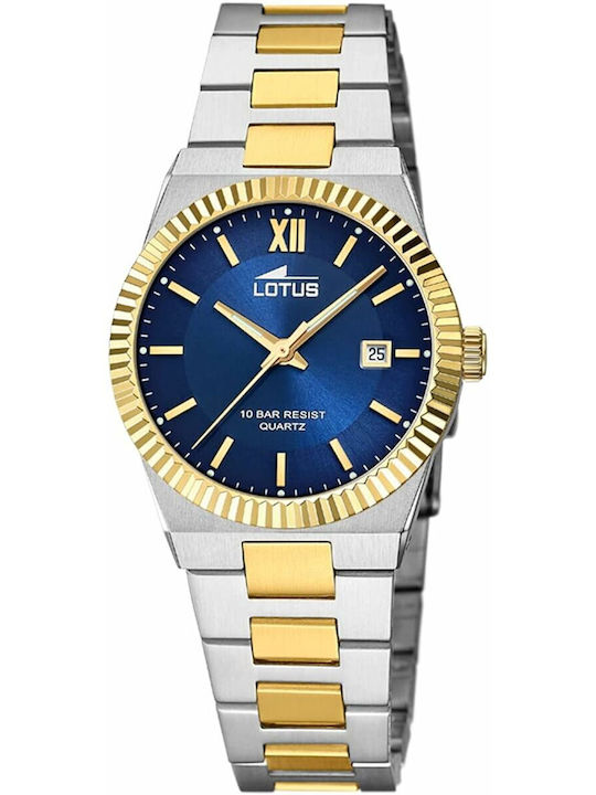 Lotus Watches Γυναικείο Ρολόι Μπαταρίας με Ασημ...