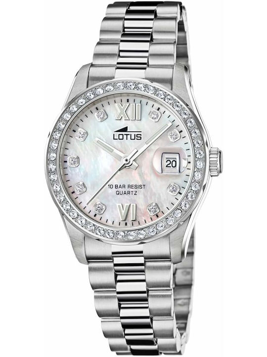 Lotus Watches Ρολόι Μπαταρίας με Μεταλλικό Μπρασελέ Lotus Watches Ρολόι Μπαταρίας με Μεταλλικό Μπρασελέ