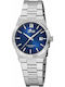 Lotus Watches Γυναικείο Ρολόι 31.5mm Μπαταρίας με Ασημί Μεταλλικό Μπρασελέ