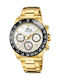 Lotus Watches Ανδρικό Ρολόι Μπαταρίας με Ασημί Ατσάλινο Μπρασελέ