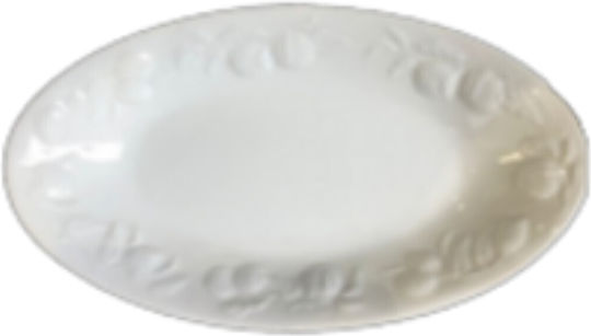 Royal Limoges Royal Limoges Riviera Servierplatte Oval aus Porzellan Weiß 35x23cm 1Stück