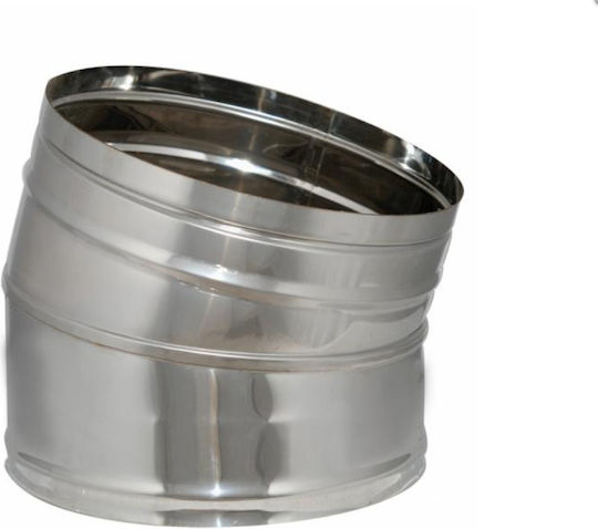 Technometal Chimney Corner Pipe Inox Silver